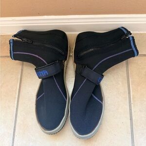 Men's Black and Blue Water Shoes